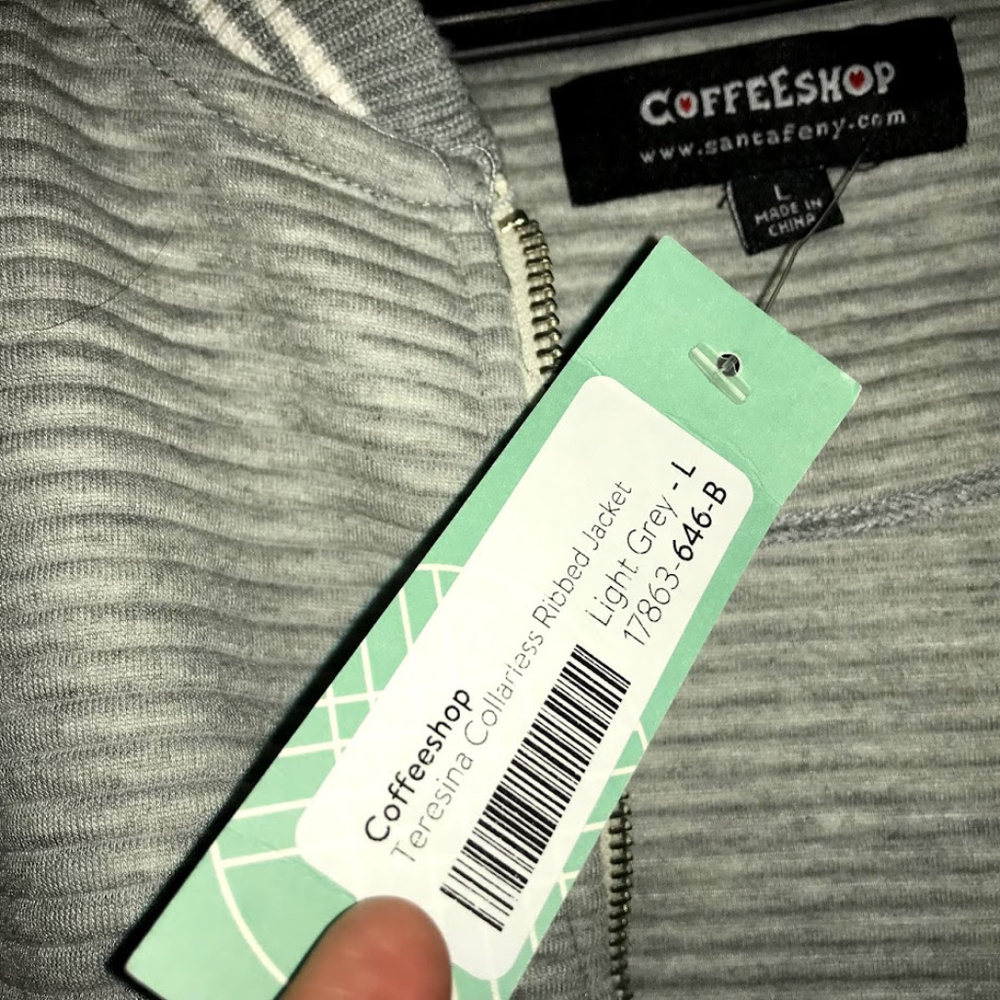 Coffeeshop Teresina Varsity style Ribbed Jacket - Picture 5 of 5